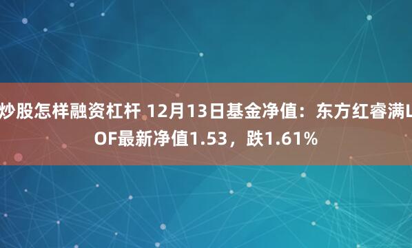 炒股怎样融资杠杆 12月13日基金净值：东方红睿满LOF最新净值1.53，跌1.61%